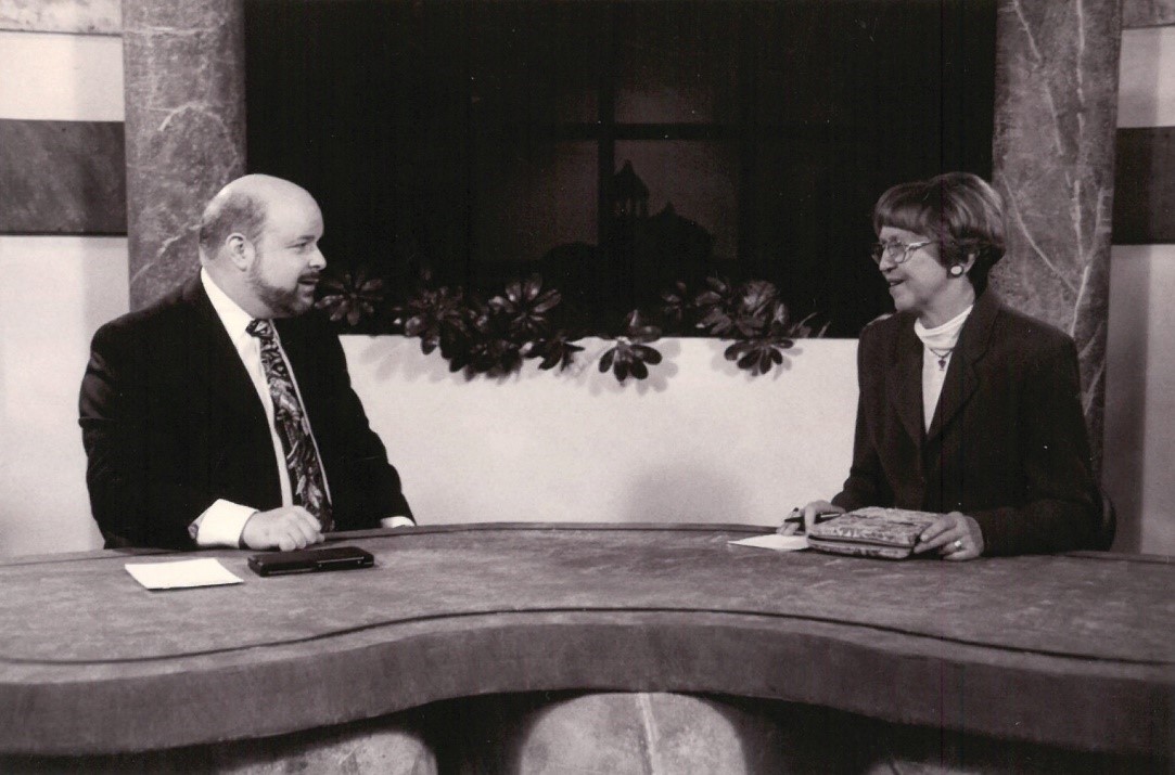 1 Chira Kaplan interviews Jonathan Bernis on the  Jewish Voice Broadcasts' television program, LeChayim.